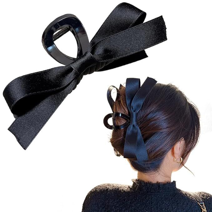 Bow Hair Clips and Barrettes for Women - Nonslip Claws and Clamps With Big Bows for Thick and Thi... | Amazon (US)