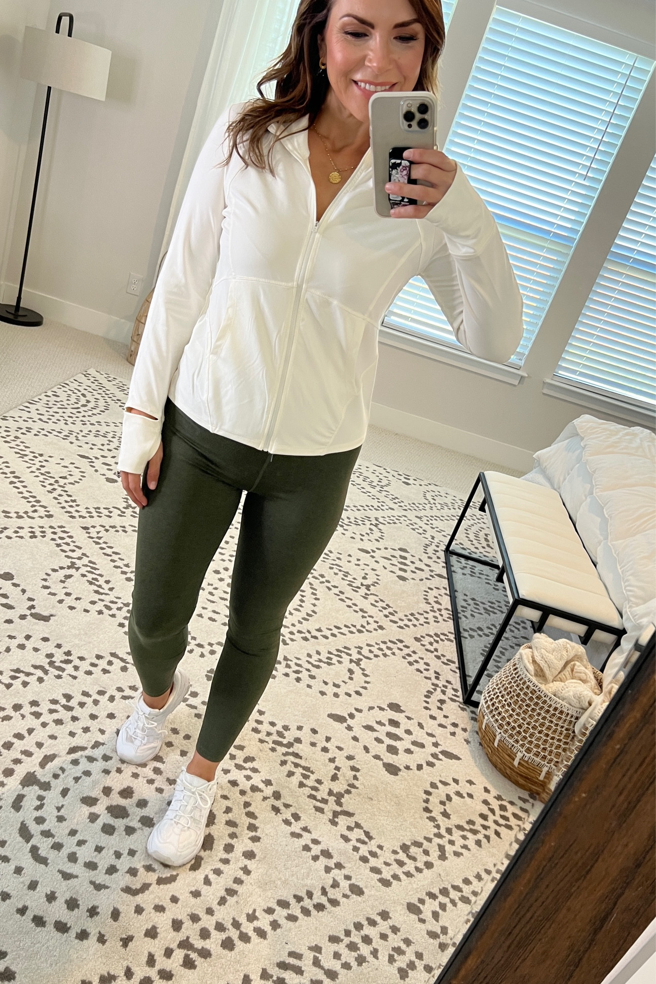 Walmart Athleisure for the win! Wearing a medium in both. #walmartfashion #whitesneakers #athleisure 

#LTKunder50 #LTKfit