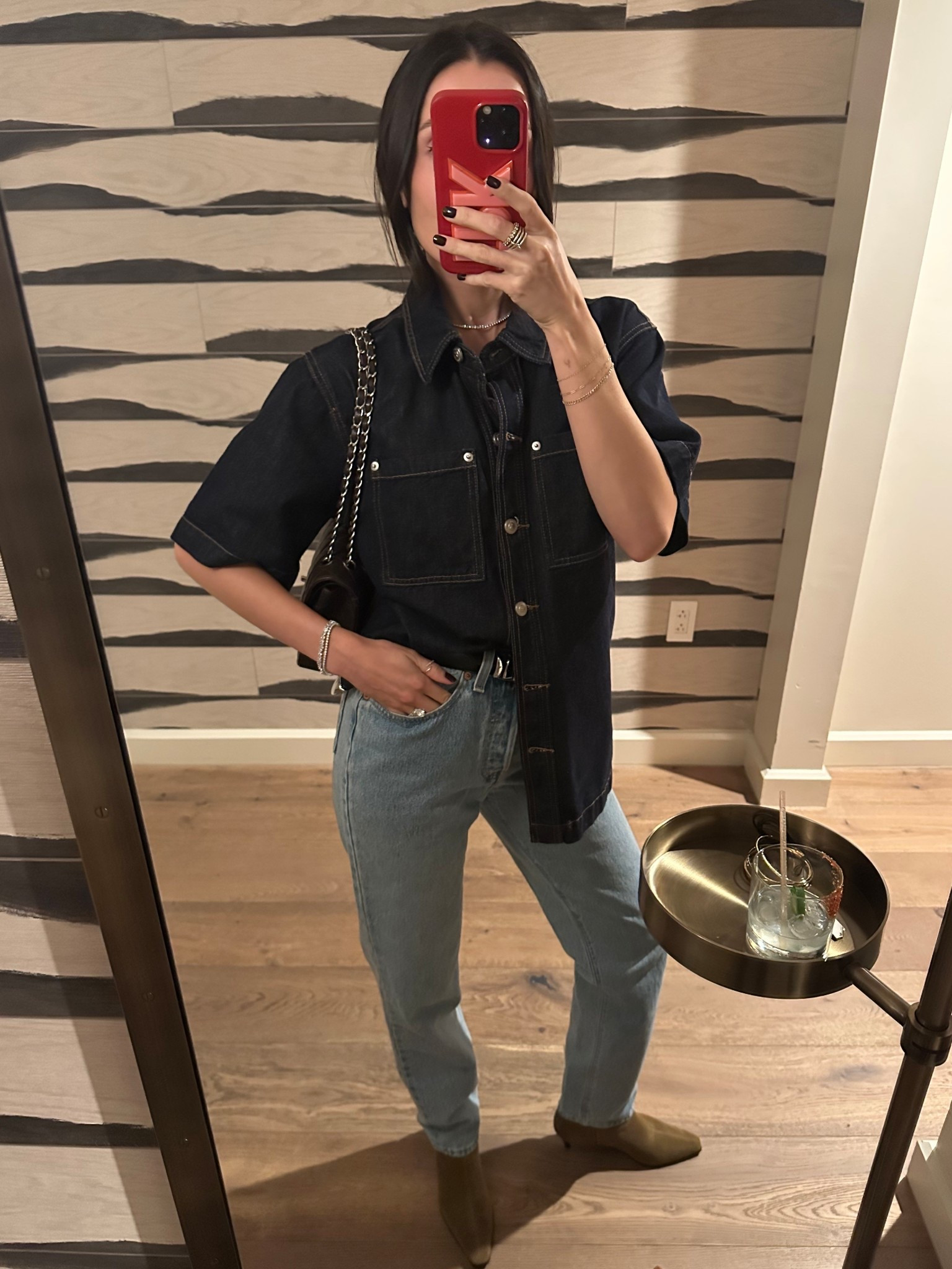 Jeans are vintage Levi’s and the color of my boots is sold out but linking the brown! Love the heel height on them and they’re super comfy/good quality.

#LTKootd #LTKFindsUnder100 #LTKWorkwear