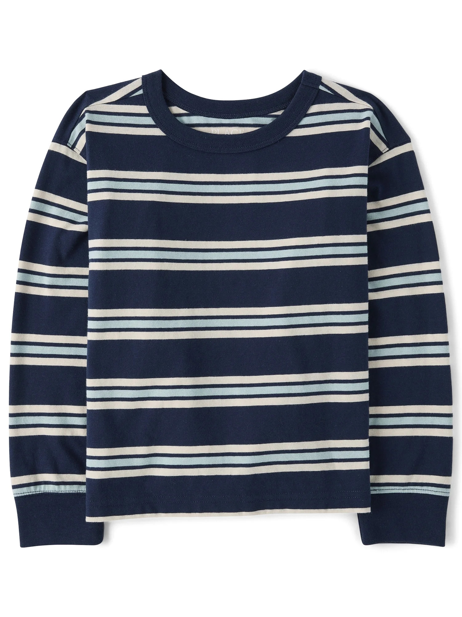 The Children's Place Boys Long Sleeve Striped Top, Sizes XS-XXL | Walmart (US)