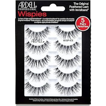 Ardell False Eyelashes Wispies Black, 1 pack (5 pairs per pack) | Amazon (US)