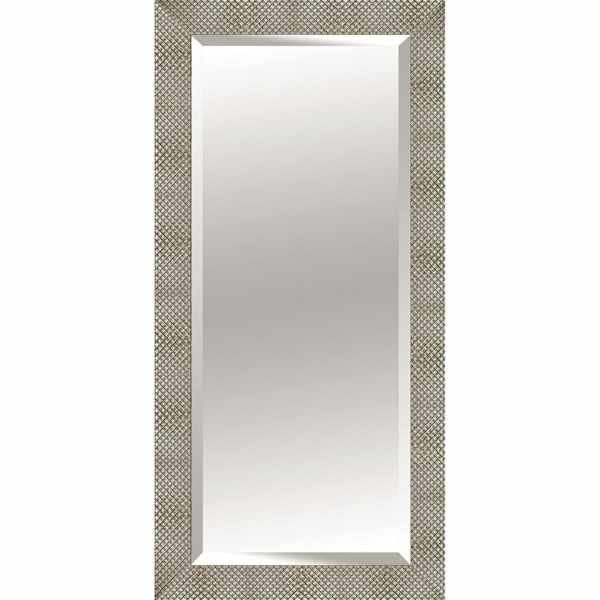 Solid Silver Wood Nest Leaner Mirror, 32x68 | At Home