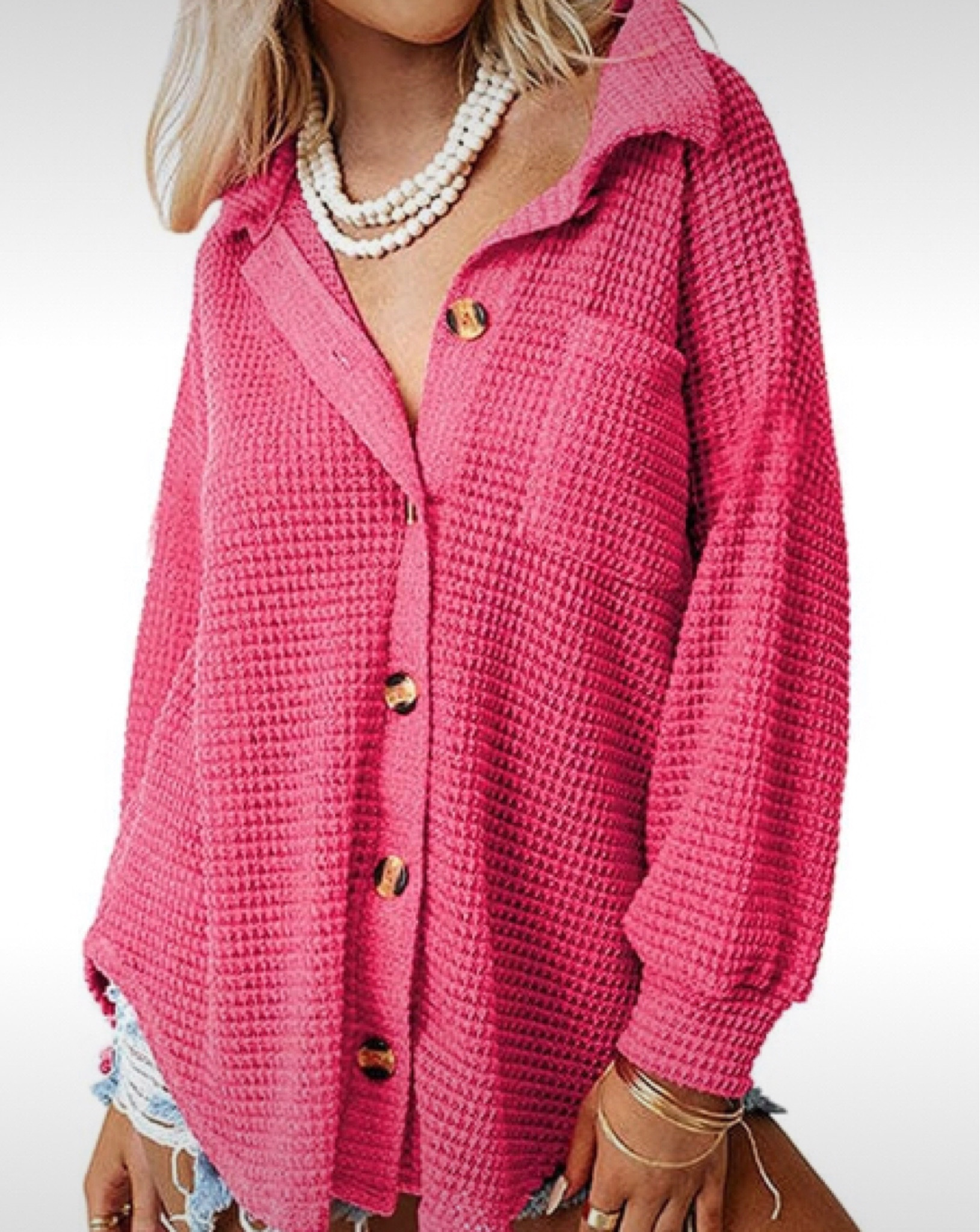 How cute is this waffle button down? 💕 amazon fashion find under $35! 

Casual outfit
Wear now
Wear later
Transitional outfit 
Early Fall outfit 
Work from home outfit
WFH outfit 
Pink top
Pink shaket

#LTKSale #LTKSeasonal #LTKFind
