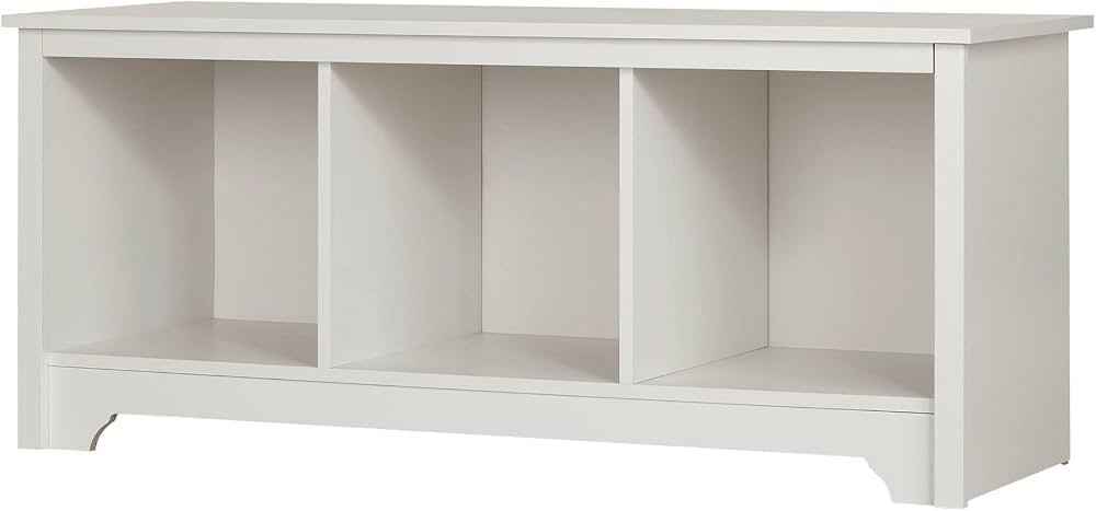 South Shore Vito Cubby Storage Bench, Pure White | Amazon (US)