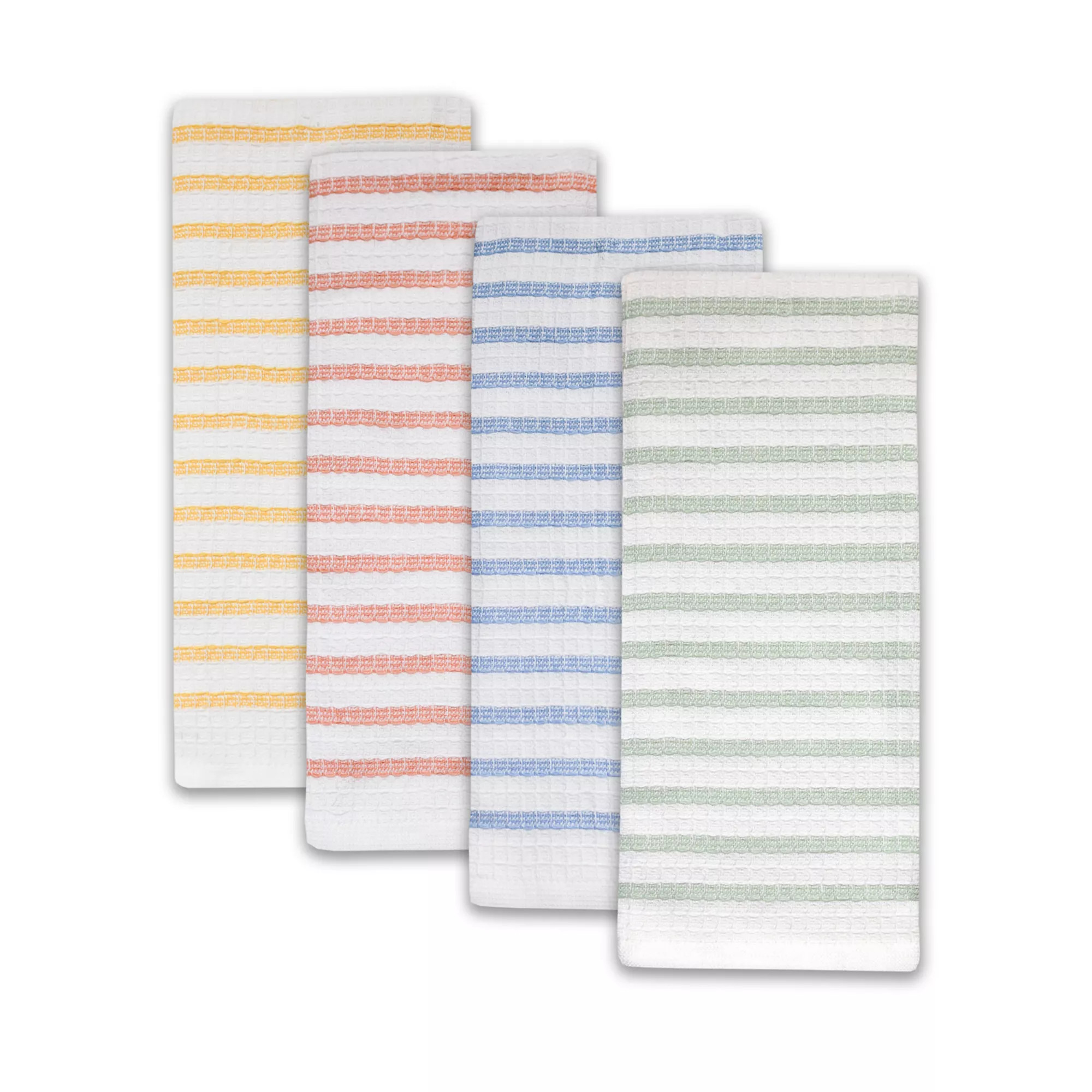 Celebrate Together™ Spring 4-pk. Waffle Stripe Kitchen Towels | Kohl's