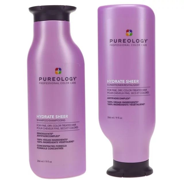 Pureology Hydrate Sheer Shampoo 9 oz and Conditioner 9 oz Combo Pack | Walmart (US)