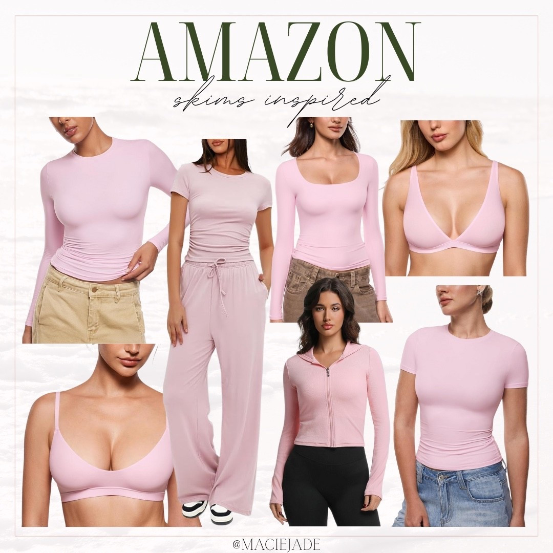Amazon Skims Inspired Finds!🩷 skims dupe, skims inspired finds, amazon skims dupe, pink skims dupe, pink skims inspired finds

#LTKSaleAlert #LTKFindsUnder50 #LTKfitnessgoals