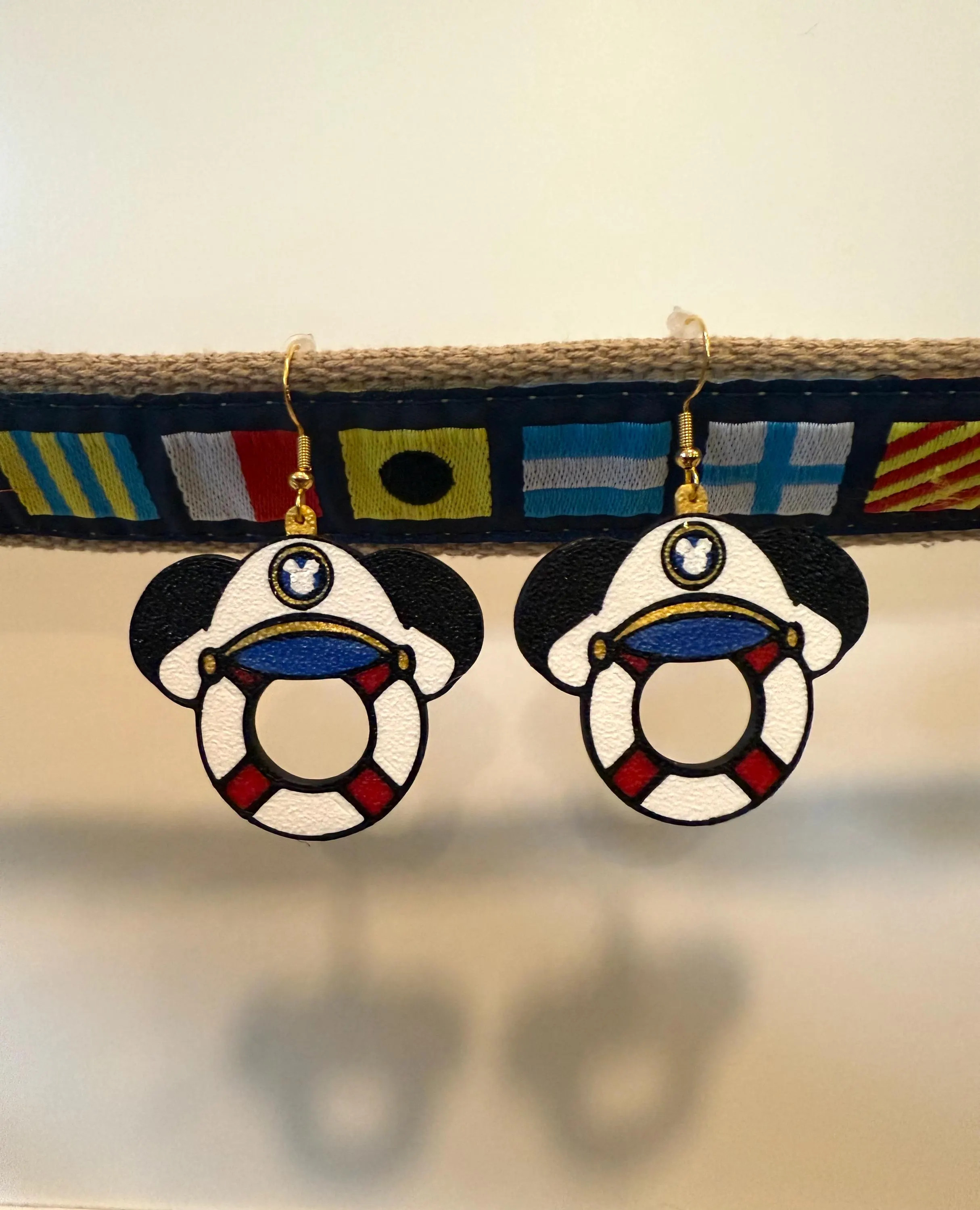 Mickey Captain themed nautical Earrings | Etsy (Global)