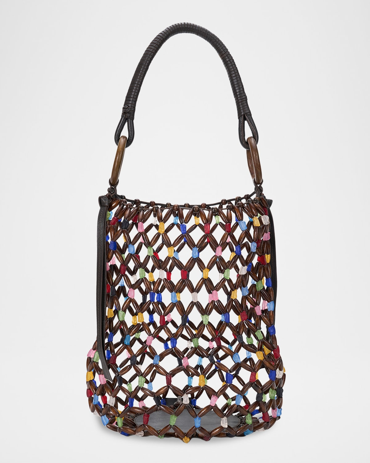 Del Mar Beaded Bucket Bag | Neiman Marcus