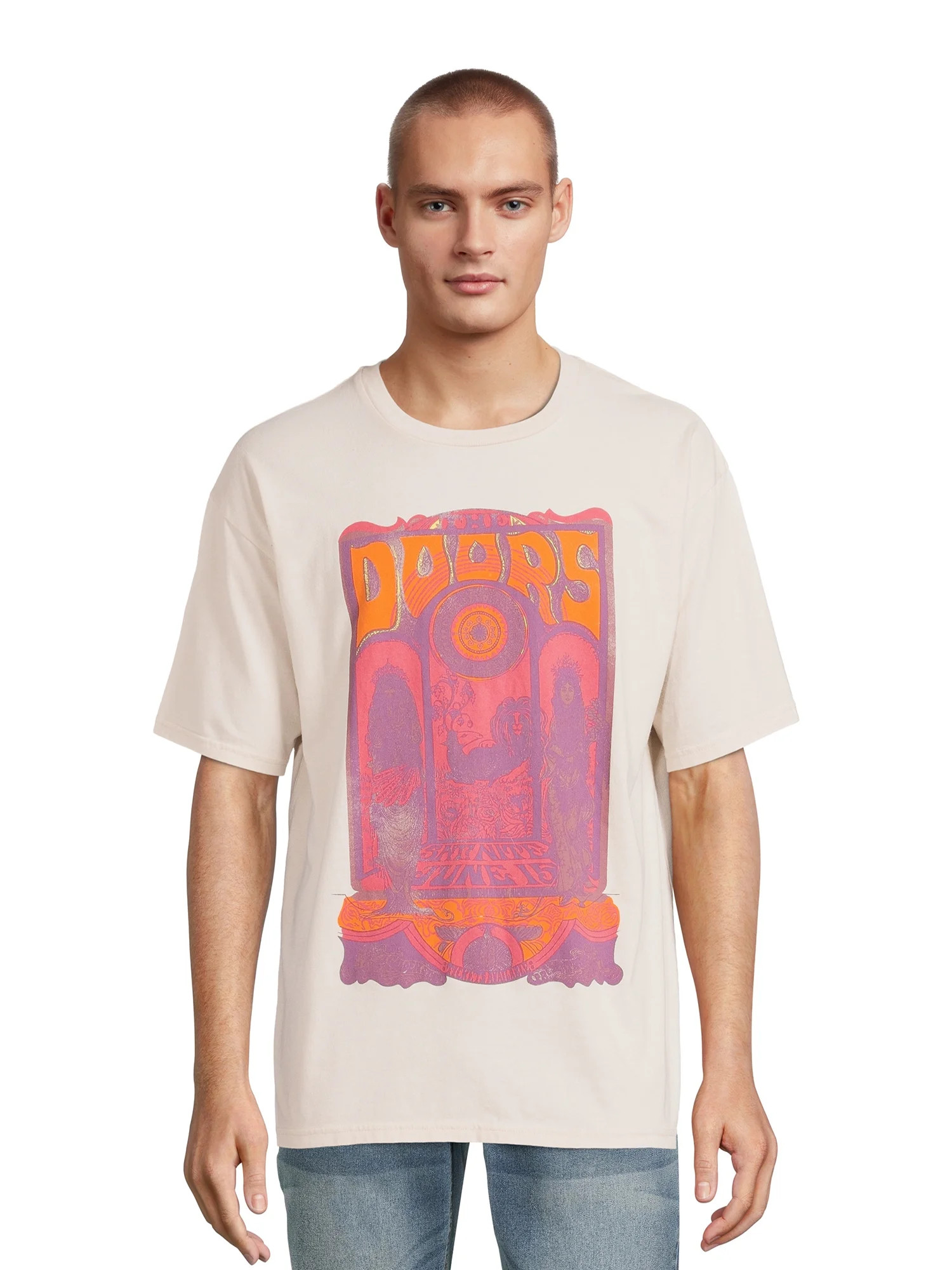 The Doors Men's & Big Men's Oversize Graphic Tee, Sizes up to 3XL - Walmart.com | Walmart (US)