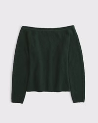 Women's Boucle Off-The-Shoulder Sweater | Women's | Abercrombie.com | Abercrombie & Fitch (US)