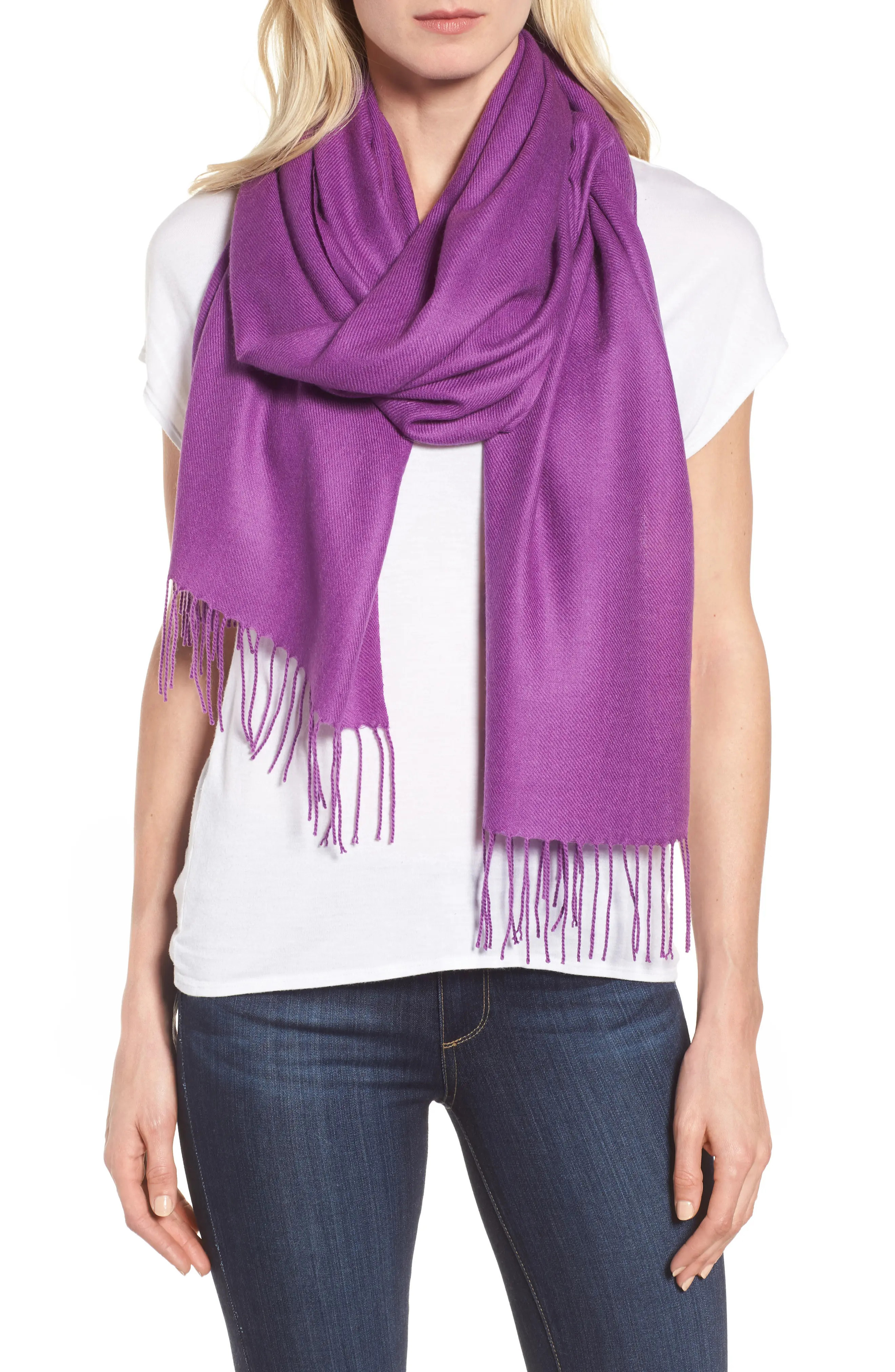 Tissue Weight Wool & Cashmere Scarf | Nordstrom