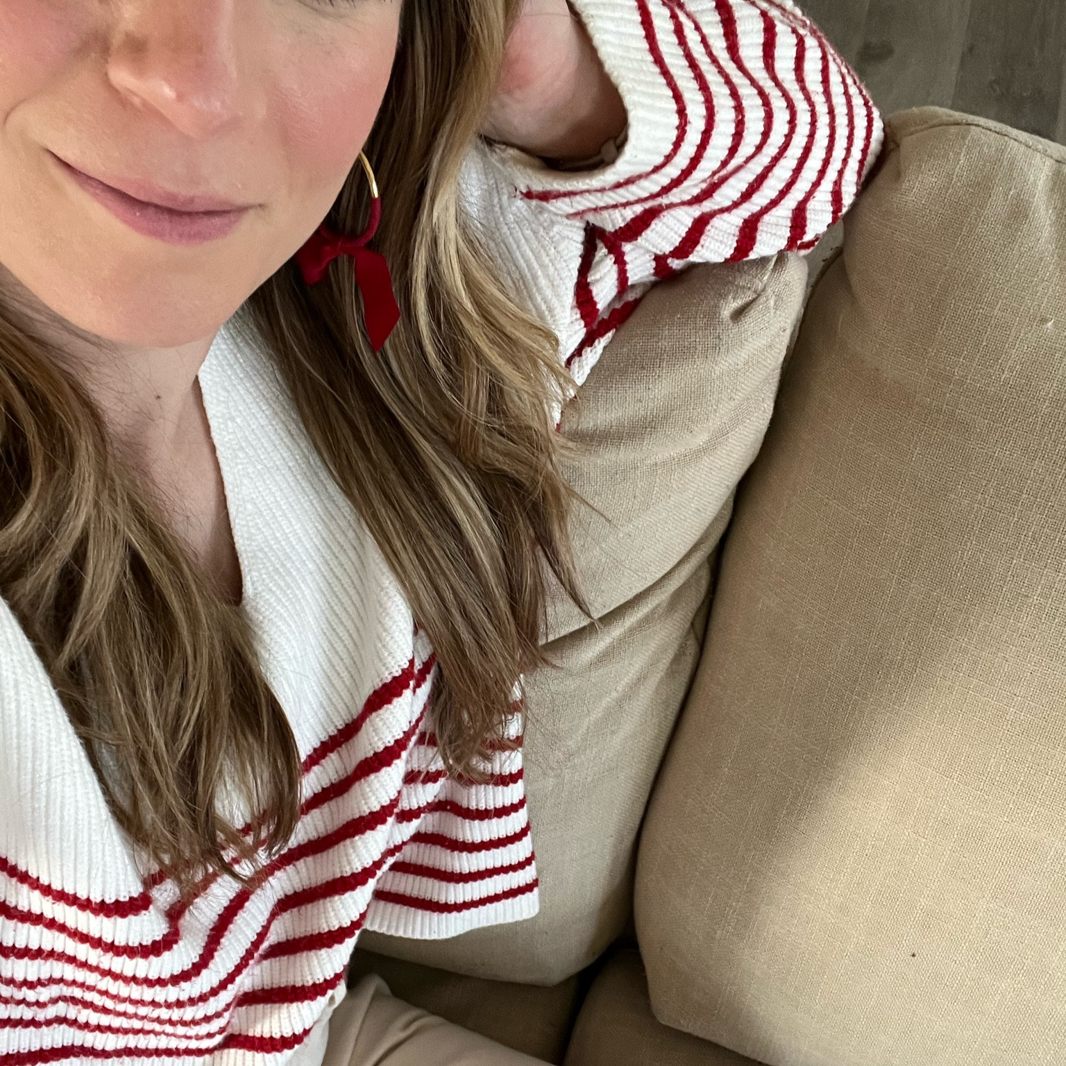 Casual holiday party look including my favorite bow earrings! 

#LTKHoliday