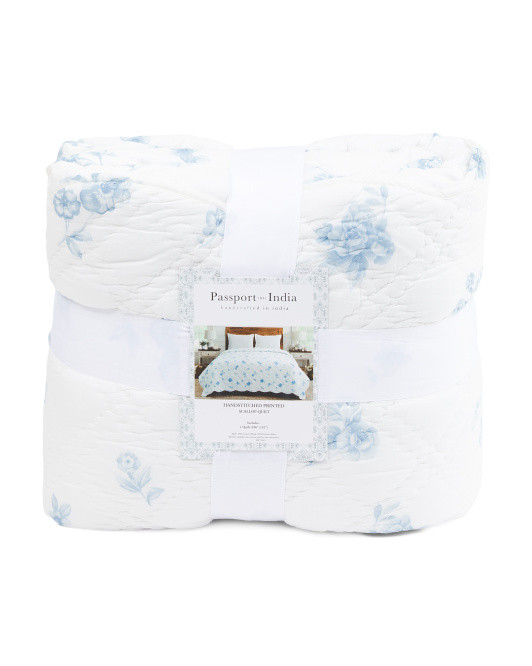 Floral Scalloped Edge Quilt | TJ Maxx