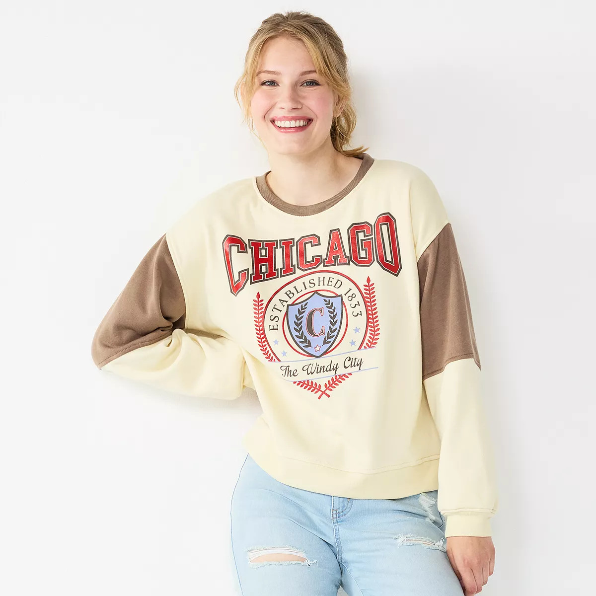 Juniors' Chicago "The Windy City" Comfy Pullover | Kohl's
