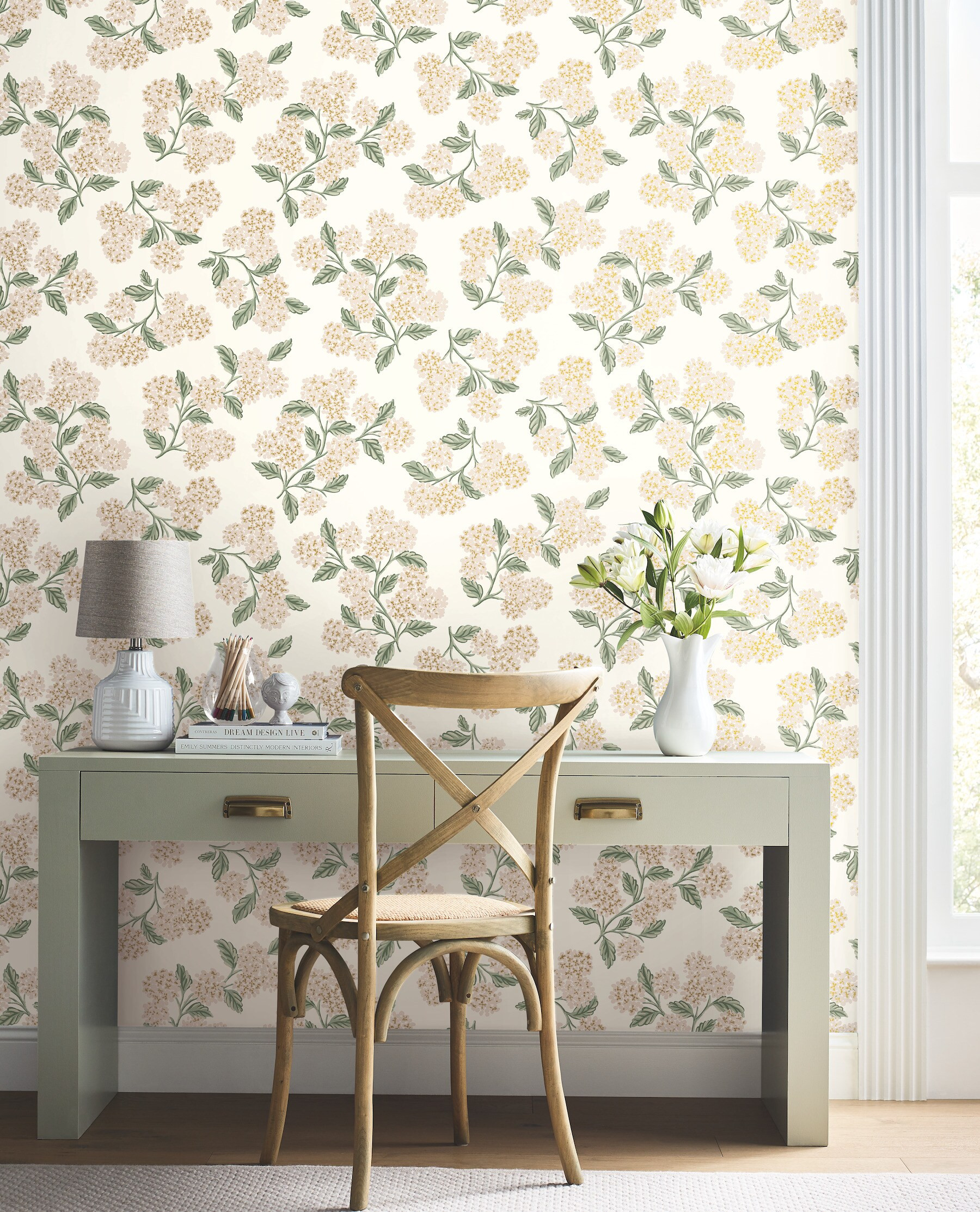 Rifle Paper 60.8-sq ft Pink Non-woven Floral Unpasted Wallpaper one_size | RP7393 | Lowe's