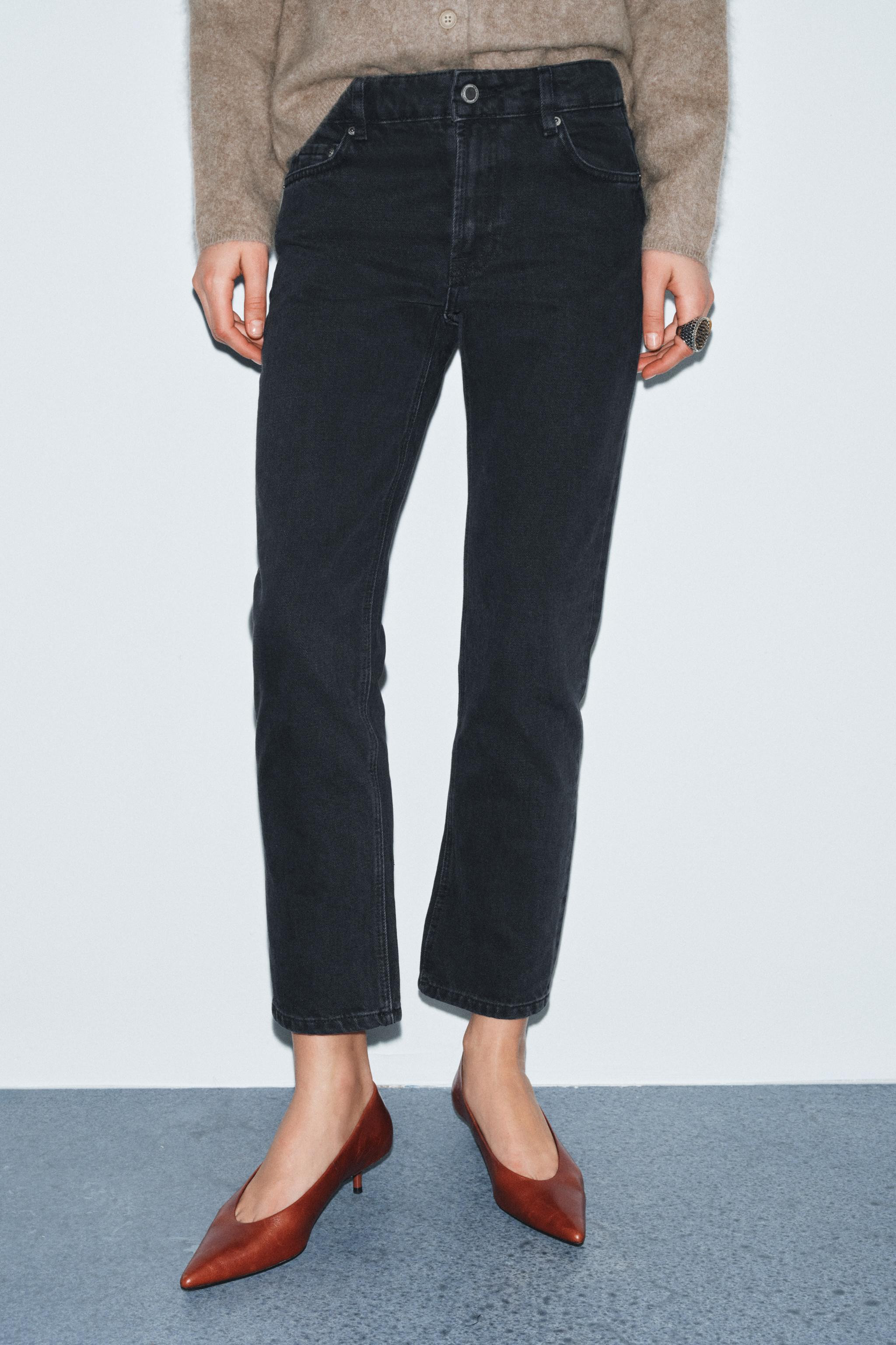 ZW COLLECTION MID-RISE CIGARETTE JEANS | Zara US