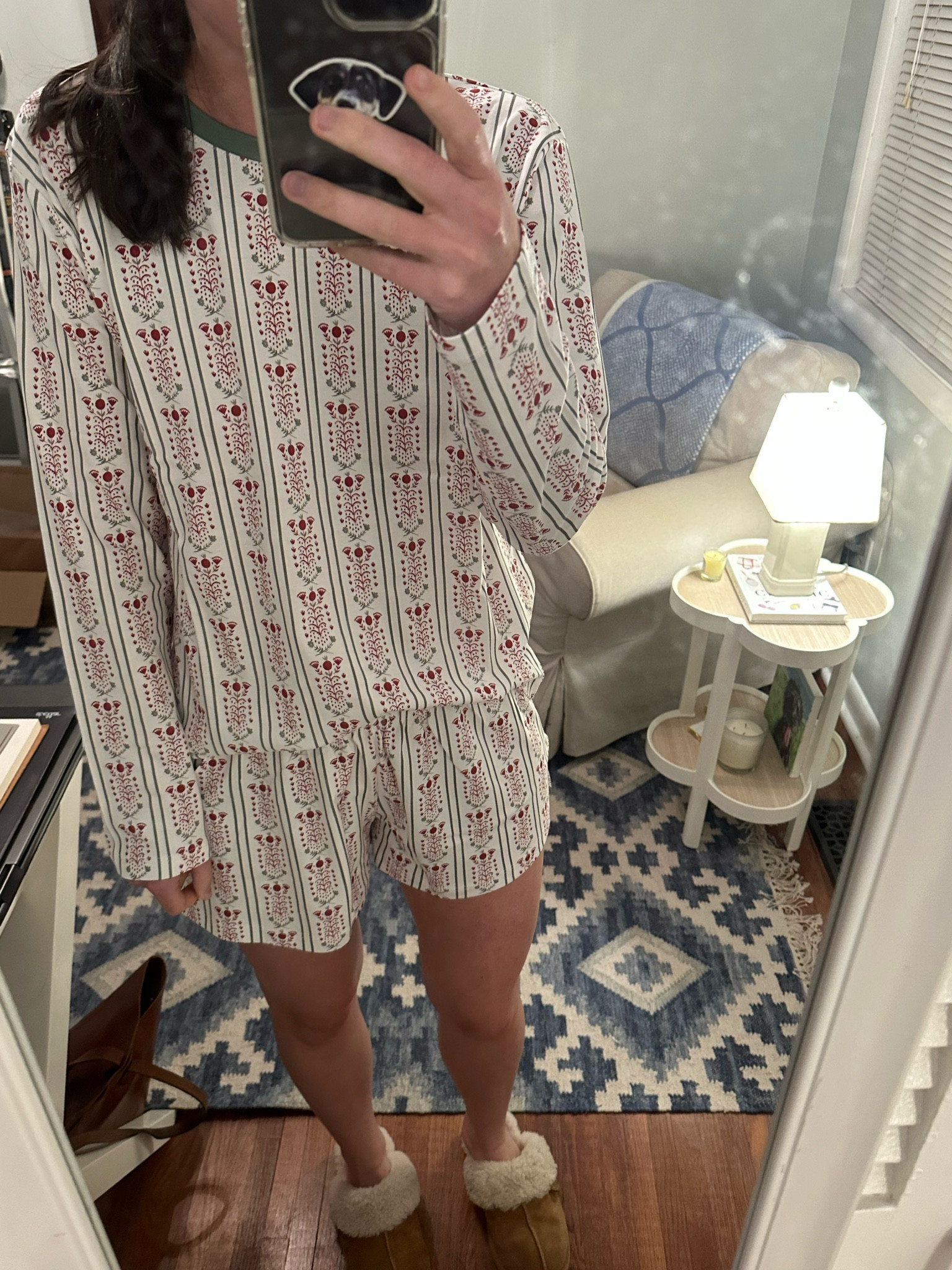 I may not be ready to decorate for the holidays, but it’s not too early for Christmas pajamas and this Scarlet Antoinette print from LAKE is my new favorite! This is the long-short weekend set and I sized up to a medium for a comfy fit  

#LTKfindsunder100 #LTKHoliday