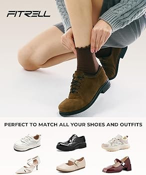 FITRELL 6 Pairs Ruffle Socks, Womens Soft Breathable Cute Lettuce Ankle Crew Frilly Socks | Amazon (US)