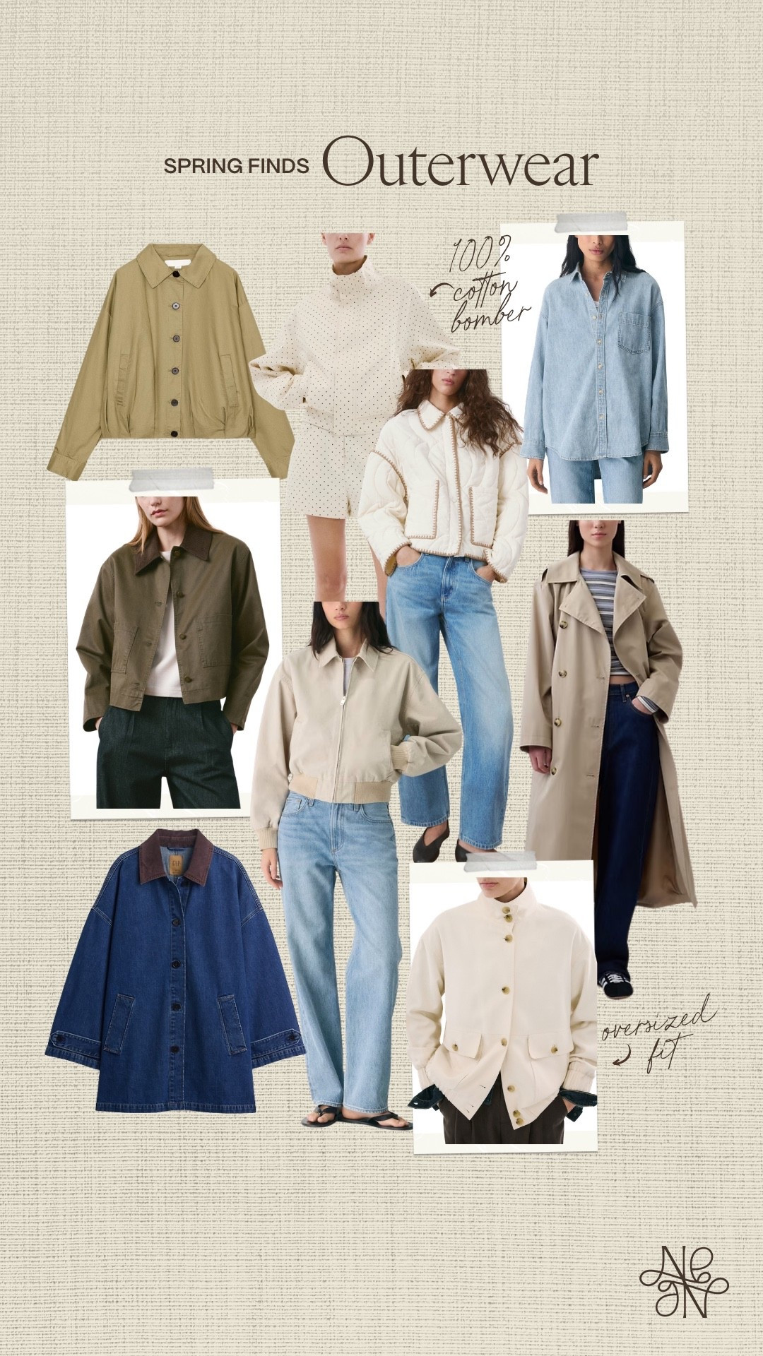 Spring jackets 🌷

spring fashion, spring fashion, trench coat, denim shirt jacket, bomber jacket, spring style, quilted jacket, barn jacket 

#LTKSeasonal #LTKootd