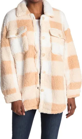 ELODIE Plaid Wubby Shacket | Nordstromrack | Nordstrom Rack