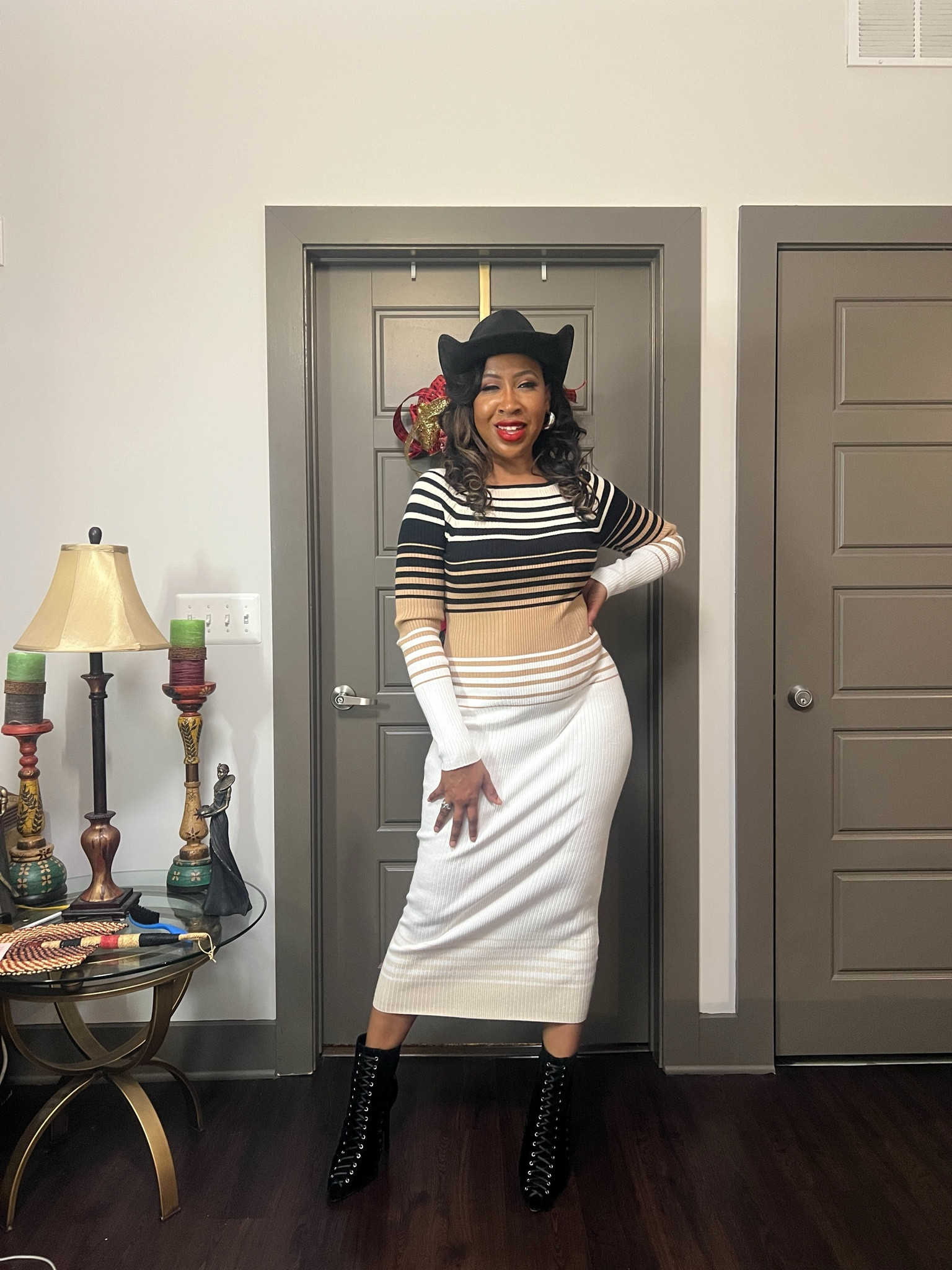 Stripes on point, ombré game strong. This cowgirl chic look is next level fabulous! 🤠 #HolidayOutfit #SweaterDress #CowgirlStyle


#LTKOver40 #LTKStyleTip #LTKU