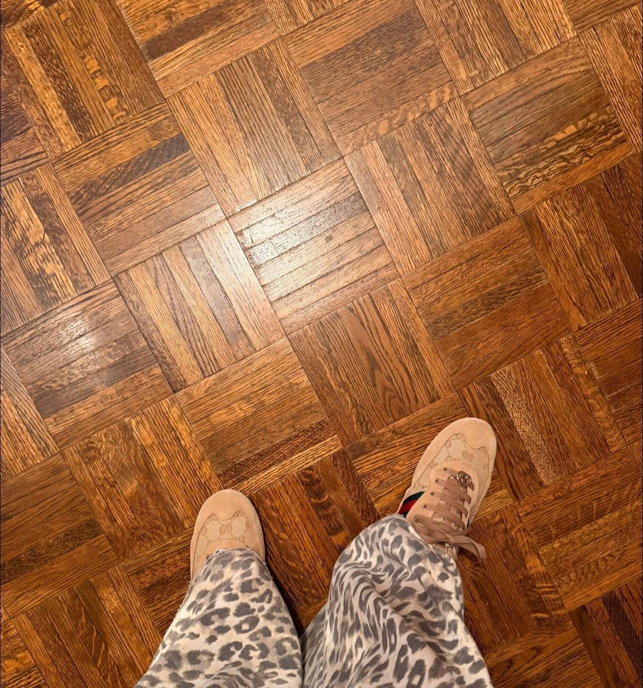 Gucci shoes & vintage flooring!