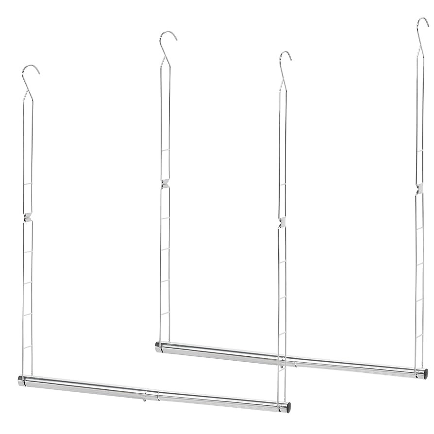 STORAGE MANIAC Hanging Closet Rod, Adjustable Width and Height Closet Hanging Organizer, Space-Sa... | Amazon (US)