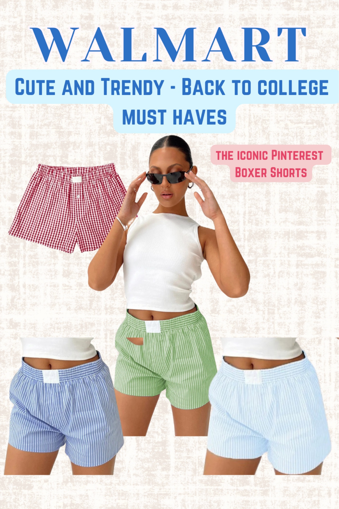 Walmart Must Haves! 

Cute & trendy Pinterest Boxer shorts. 
Back to college staple. Walmart fashion. Affordable fashion. Affordable outfit. Casual Travel outfit inspo. 

#walmartfinds #boxershort #pinterest #backtocollege 

#LTKBacktoSchool #LTKStyleTip #LTKFindsUnder50