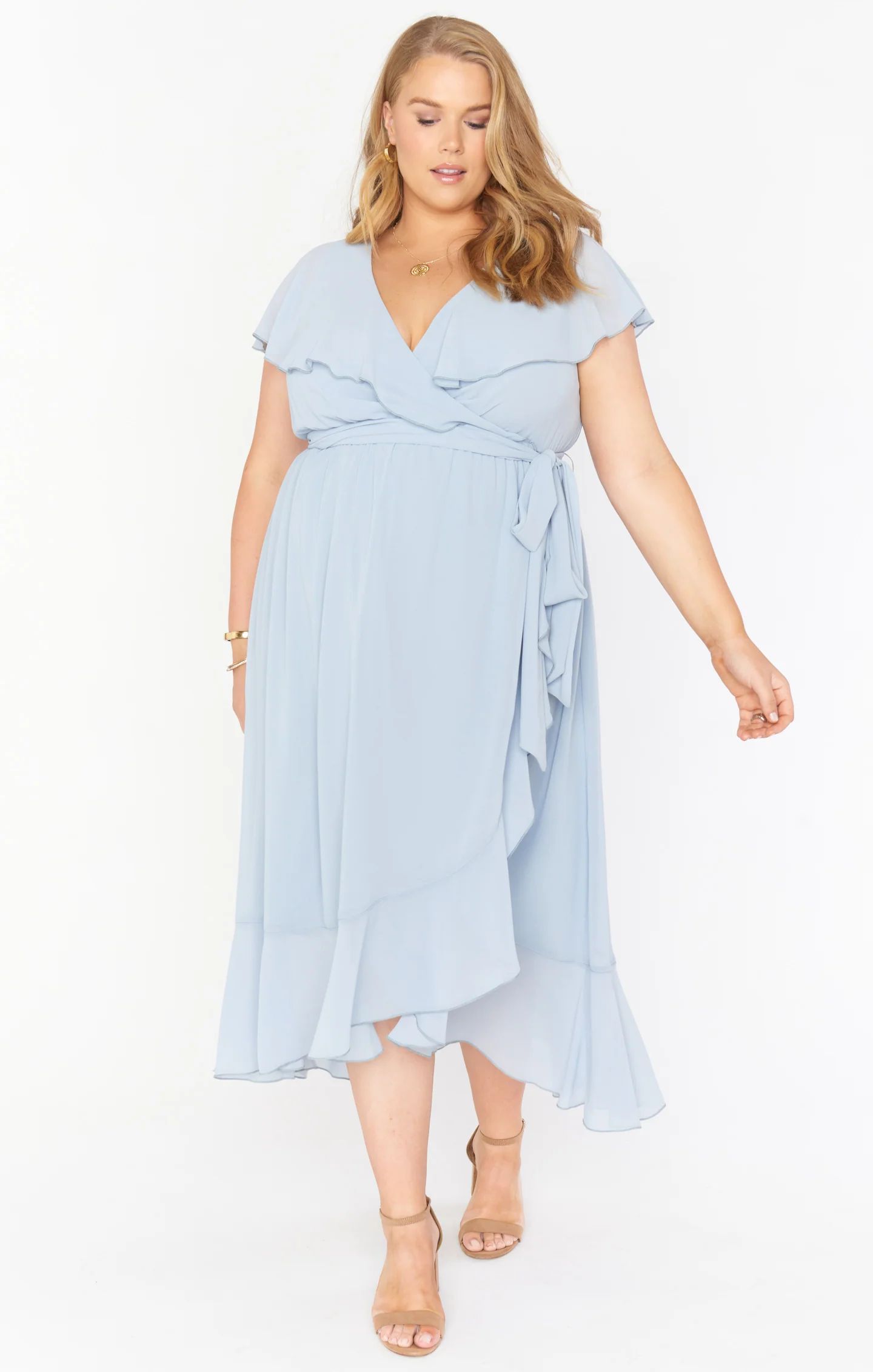 Jess Ruffle Midi Dress | Show Me Your Mumu