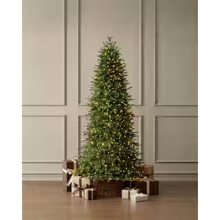 7.5 ft. Grand Duchess Twinkling Balsam Fir Slim LED Pre-Lit Artificial Christmas Tree T25 | The Home Depot