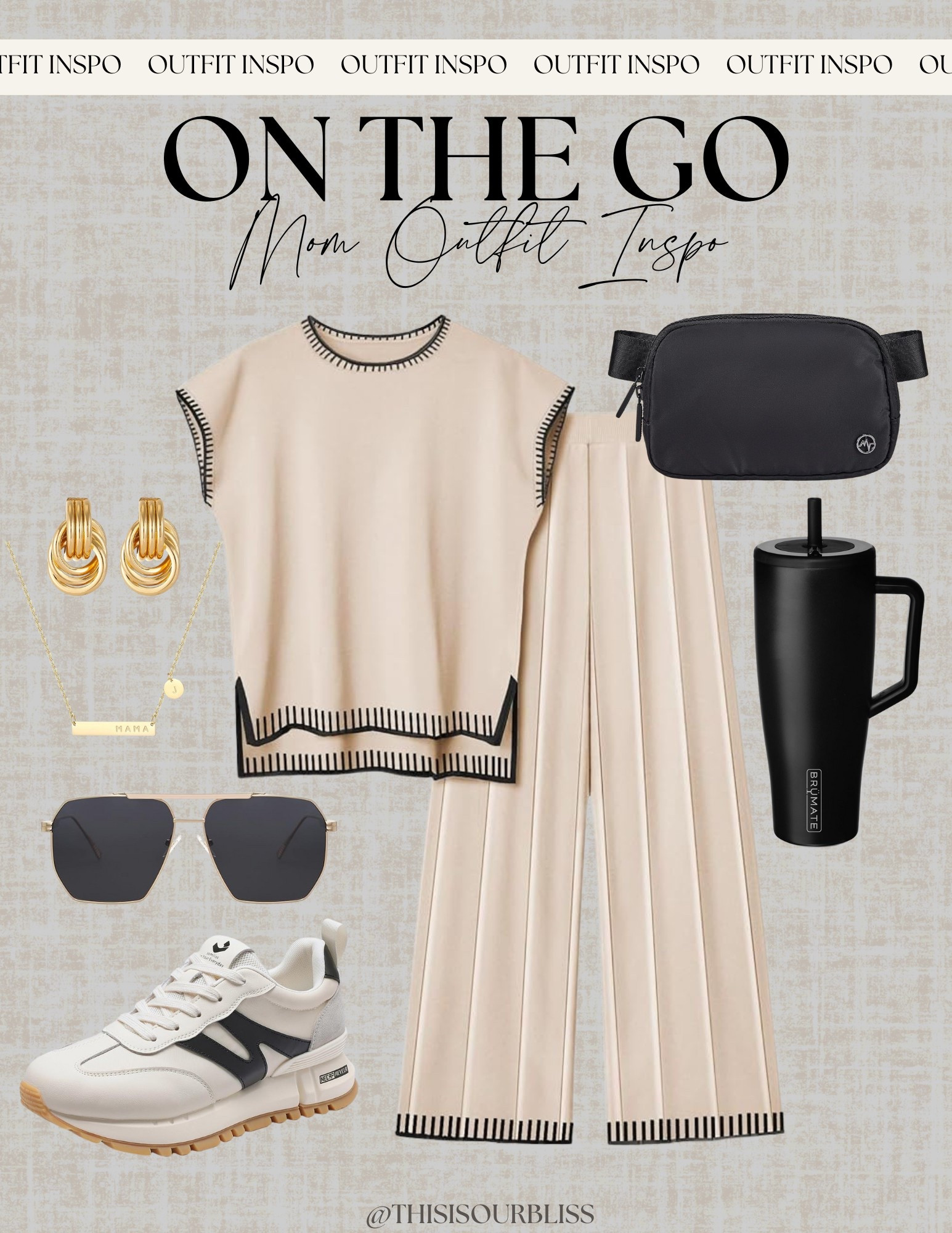 Mom on the go outfit Inspo! Loving this cozy lounge set and of course, you have to pair it with sneakers for comfort while running errands and taking the kids to their activities! 

#LTKStyleTip #LTKFindsUnder50