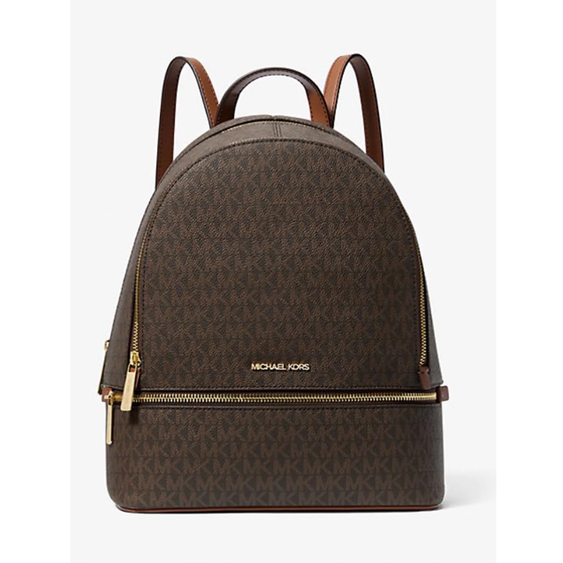 Michael Kors Women's Rhea Medium Signature Logo Backpack (Brown) 35S5GRAB2B-847 | Walmart (US)