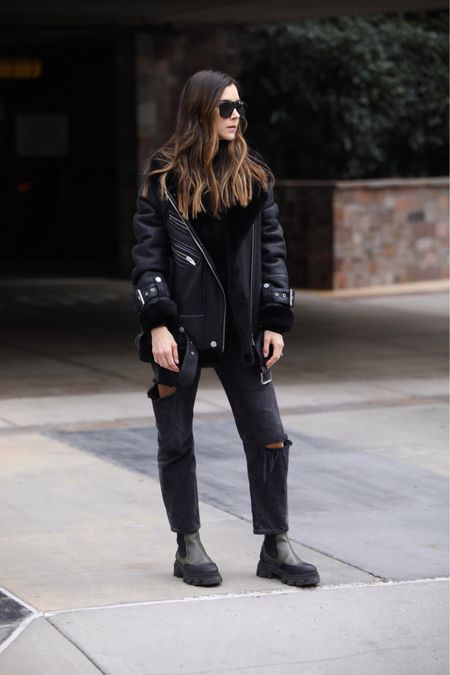 This moto winter coat is one of my most worn. Linked the exact version and several more affordable options. My boots are SUPER comfy, run TTS and come in several colors  

#LTKunder100 #LTKshoecrush #LTKSeasonal