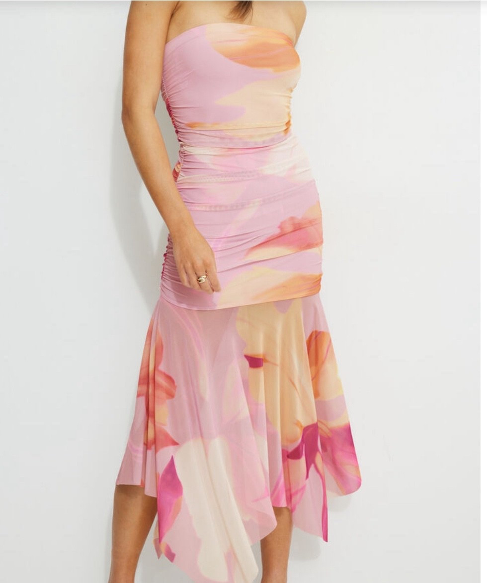 Rushed mesh tube maxi dress!  Sure to get tons of compliments on this colorful dress!  

#LTKWedding #LTKStyleTip #LTKFindsUnder100