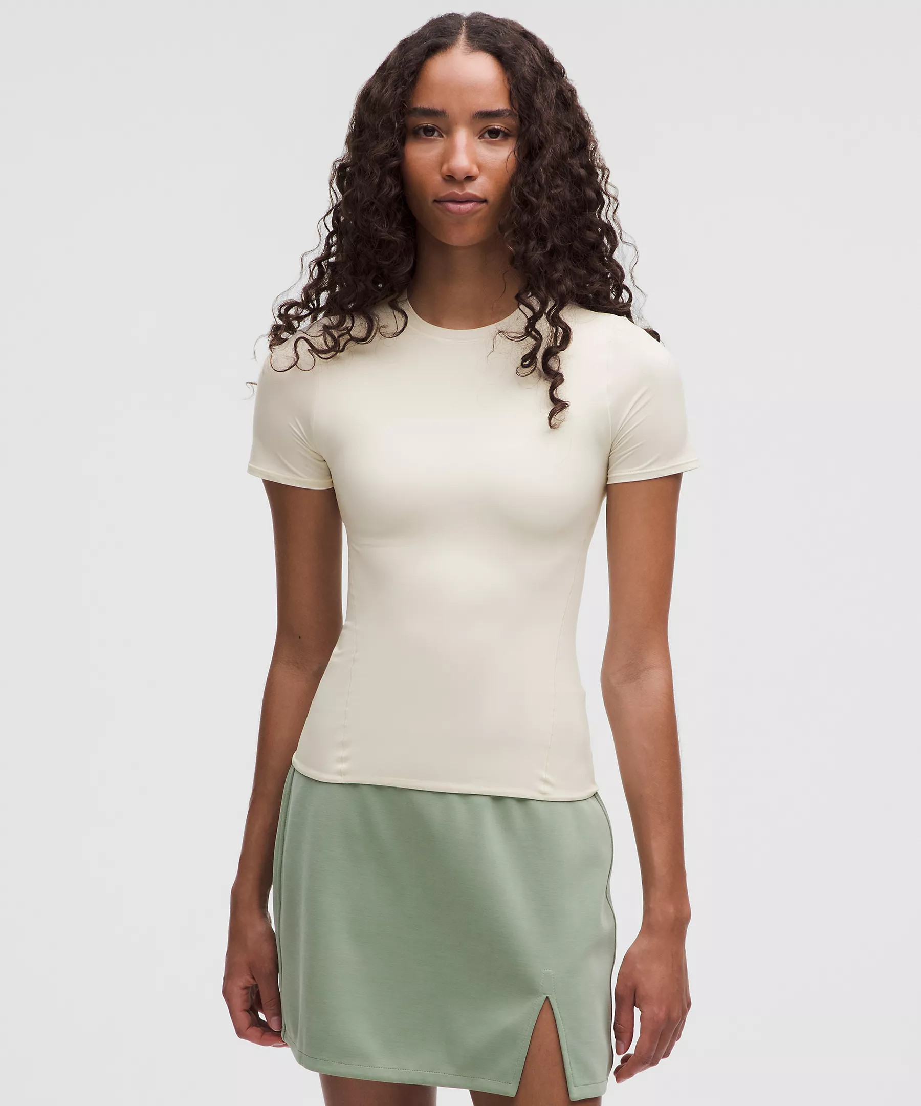 Wundermost Ultra-Soft Nulu Hip-Length Crewneck Shirt | Women's Short Sleeve Shirts & Tee's | lulu... | Lululemon (US)