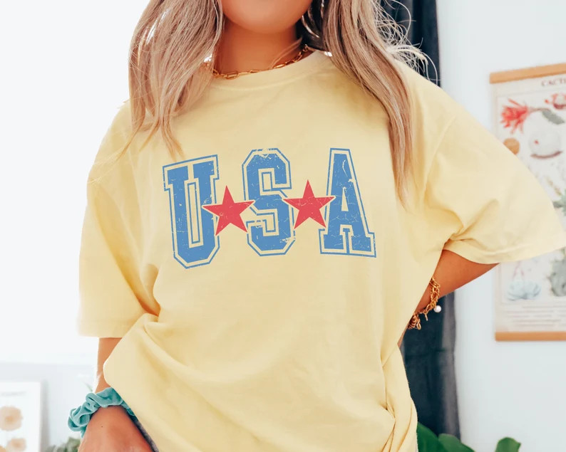 USA Comfort Colors® Shirt, Comfort Colors America Shirt, Comfort Colors July 4 Shirt, 1776 Shirt... | Etsy (US)