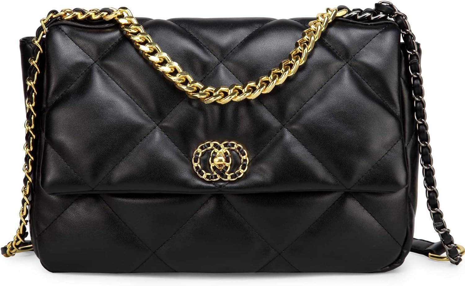 Crossbody Bags for Women Vegan Leather Handbags Classic Tote Purse | Amazon (US)