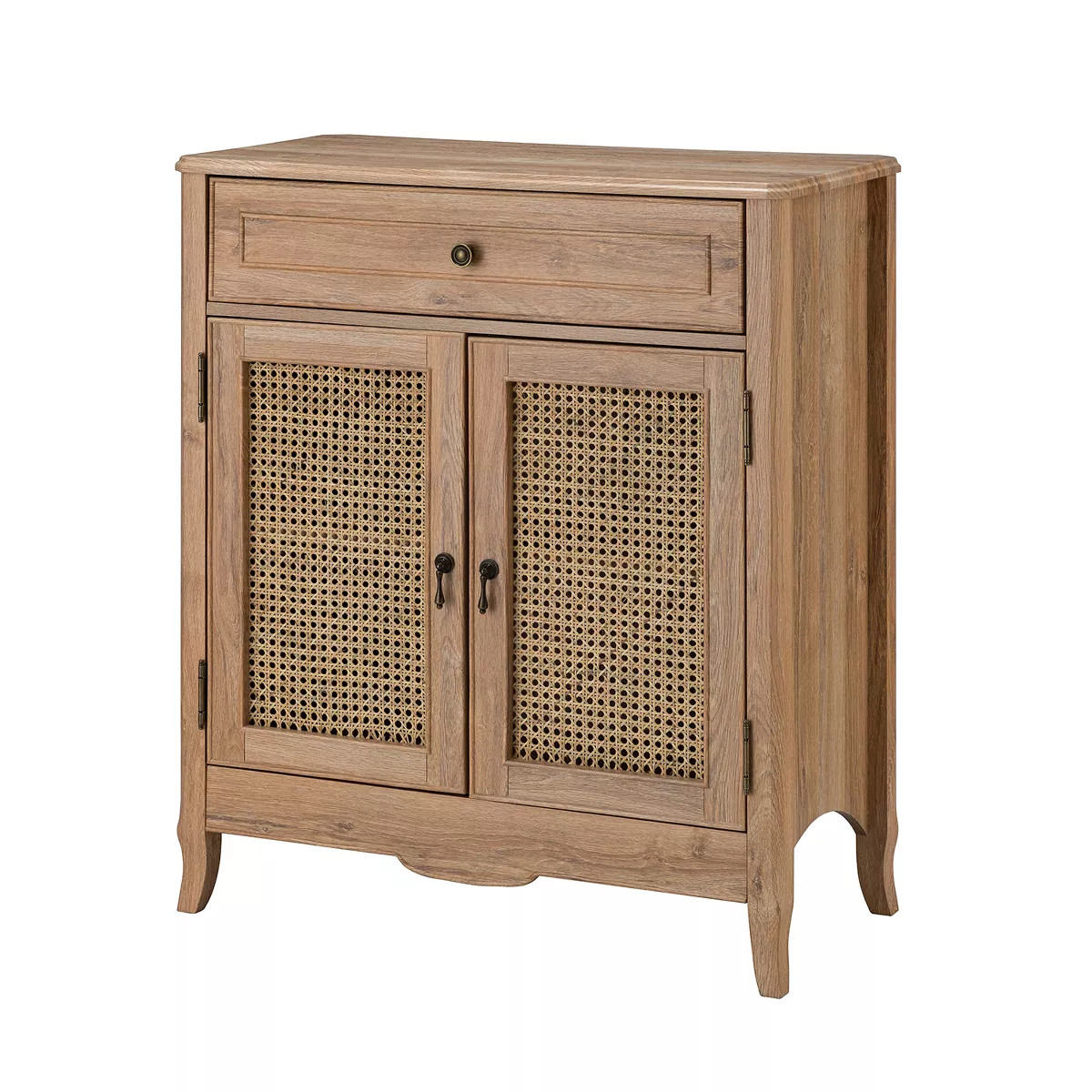 Eddy 36'' Tall 2-Natural Rattan Doors And 1 Drawer Accent Cabinet with Adjustable Inner Shelf-Mai... | Target