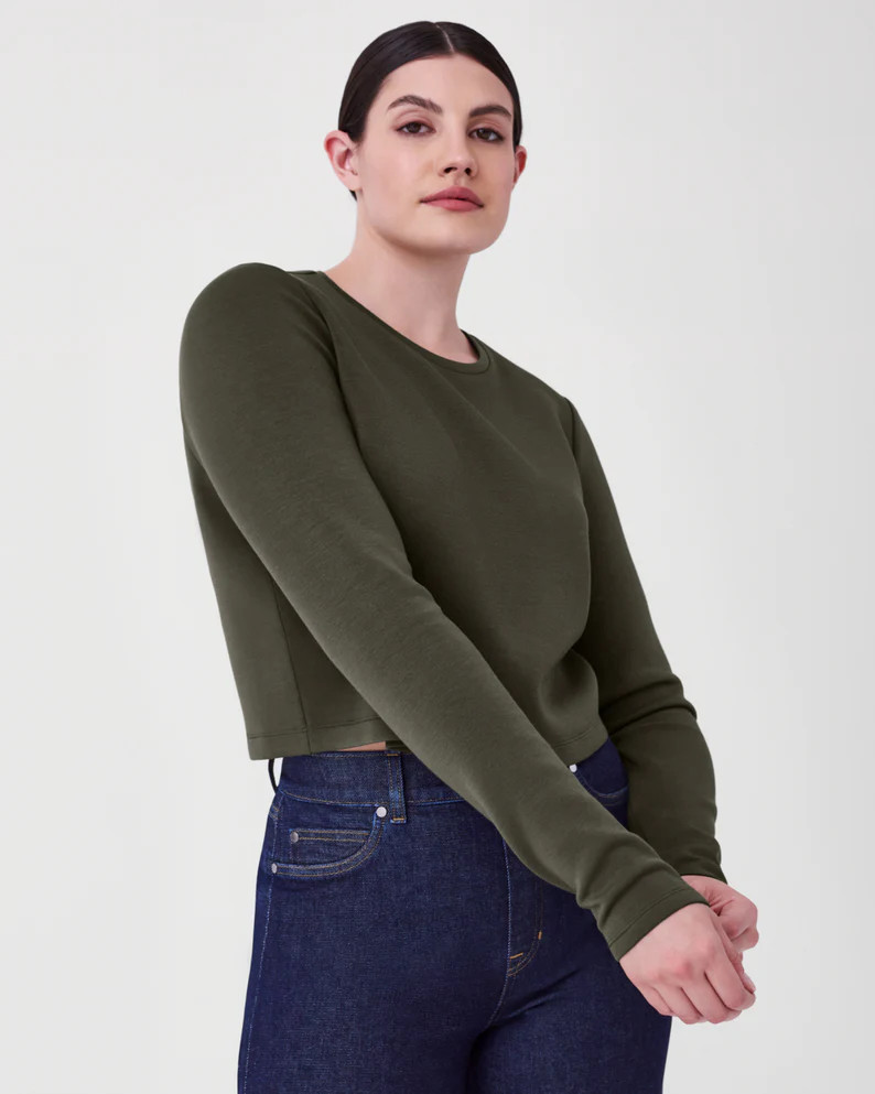 AirEssentials Cropped Long Sleeve Top | Spanx