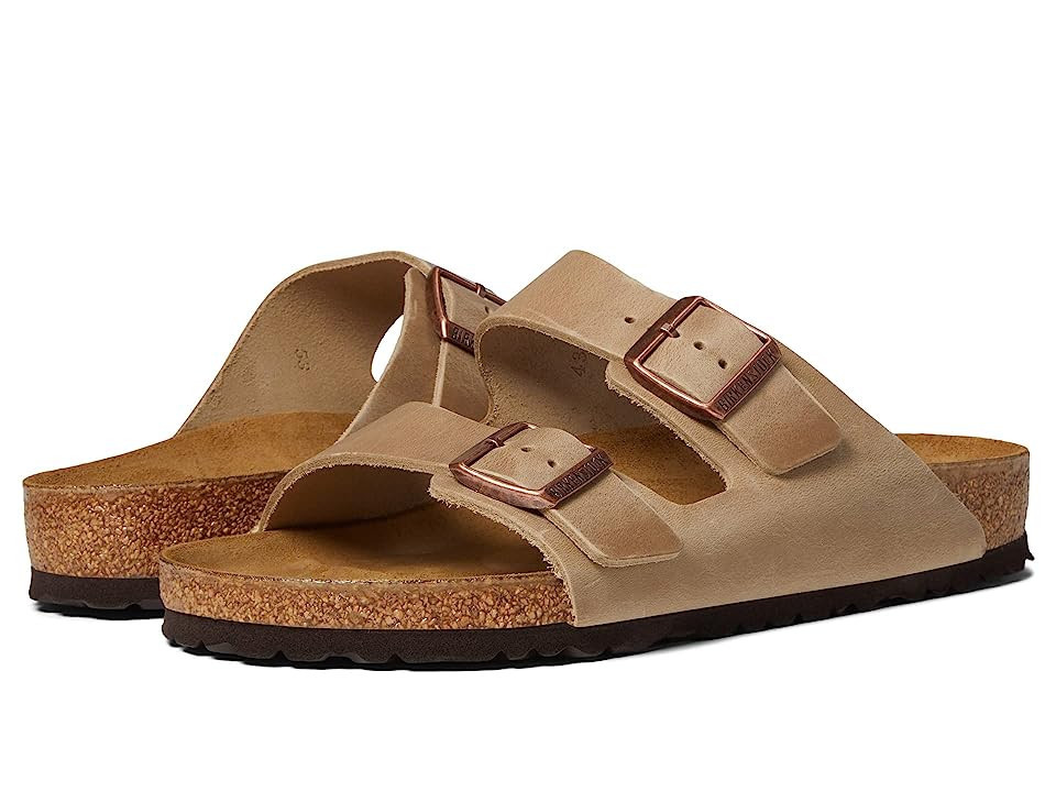 Birkenstock Arizona - Oiled Leather (Unisex) Sandals Tobacco Oiled Leather: EU 44 (US Men's 11-11.5) Regular | Zappos.com