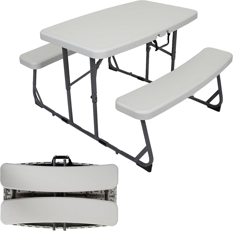 Stansport Compact Kids Picnic Table (G-940), White | Amazon (US)