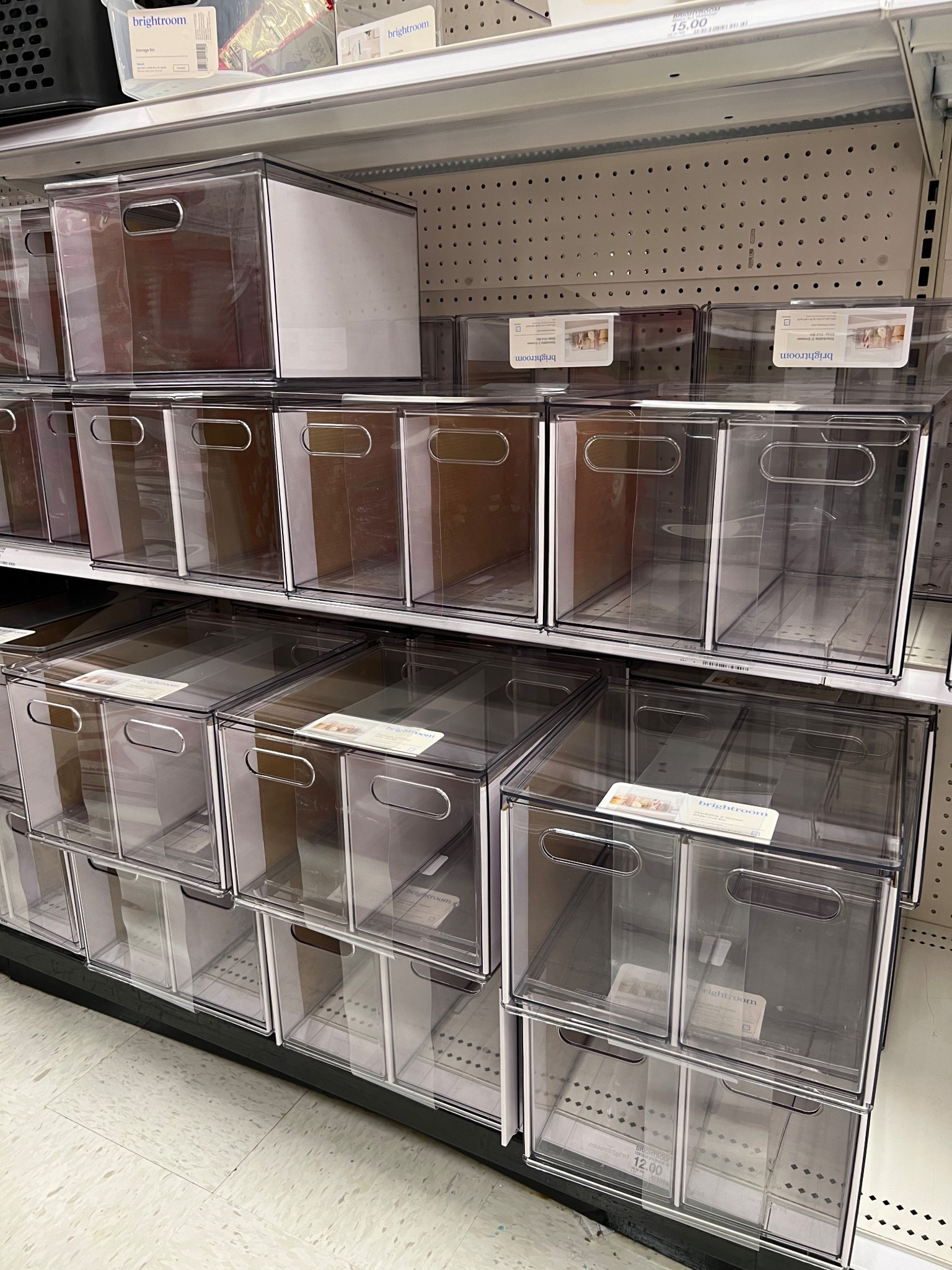 My favorite storage containers to keep organized are these clear bins by Brightroom. The quality is amazing and I love that you can see everything in the container. 

#LTKHome #LTKFindsUnder50