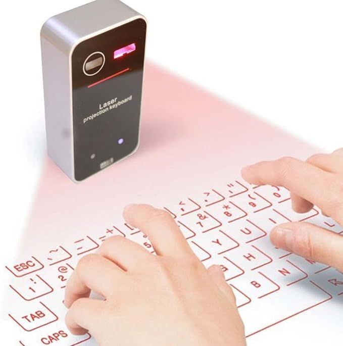 AGS Wireless Laser Projection Bluetooth Virtual Keyboard for Iphone, Ipad, Smartphone and Tablets | Amazon (US)