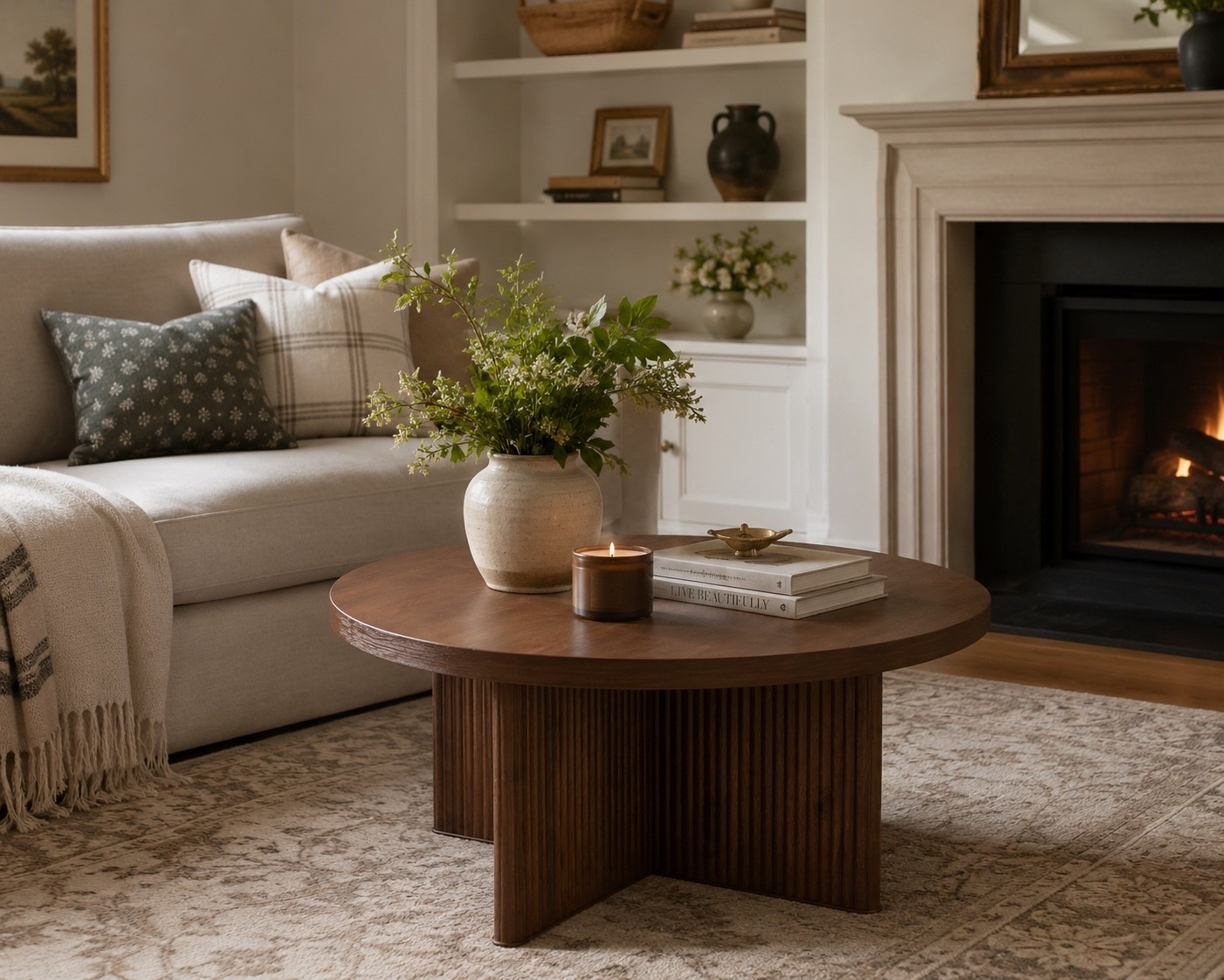 Gorgeous affordable coffee table
Round coffee table
Dark wood coffee table

#LTKHome