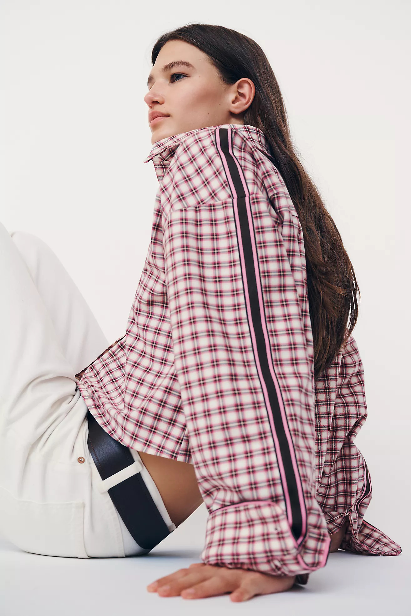 Maeve Cropped Buttondown Shirt | Anthropologie (US)