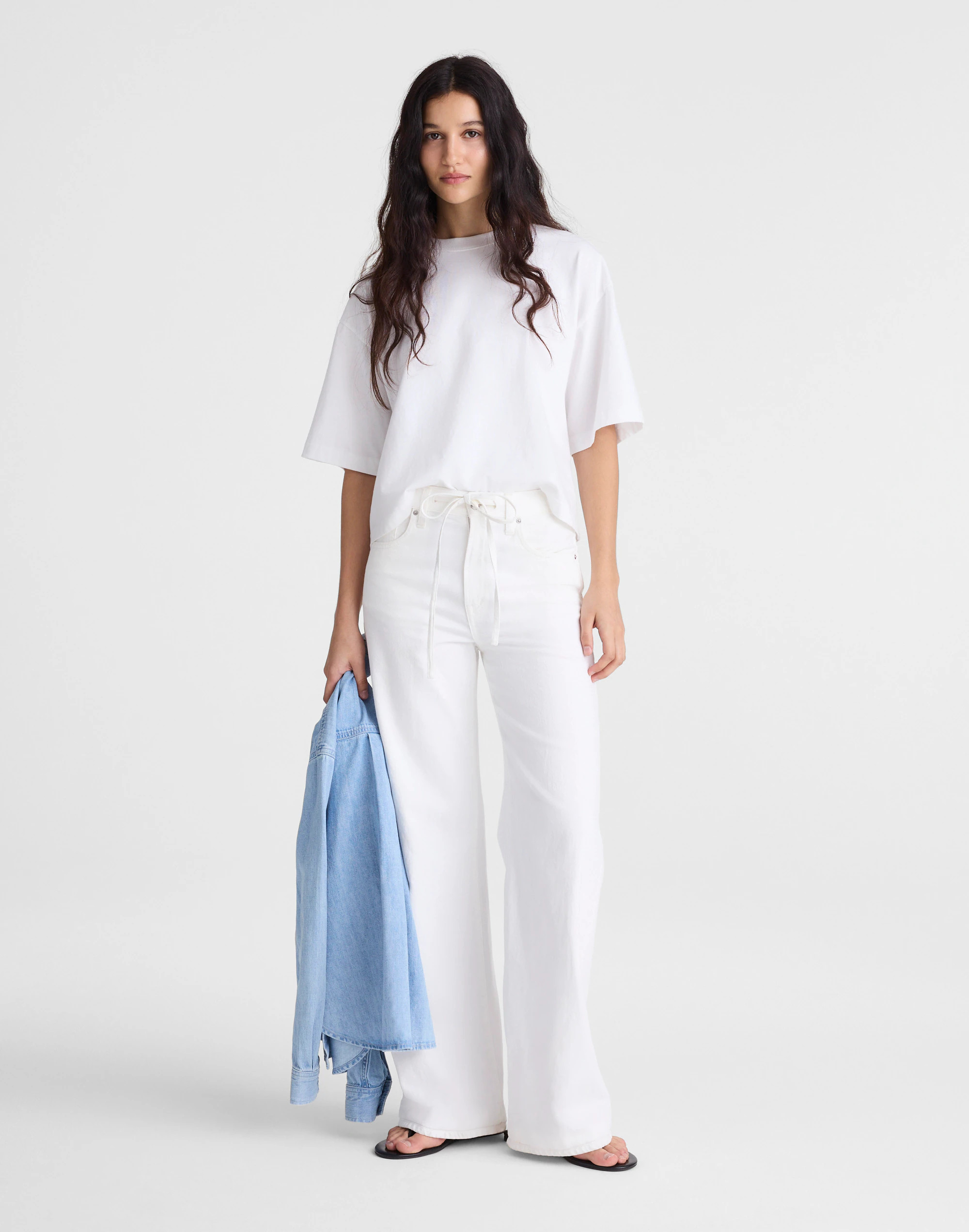 The Ultimate Wide-Leg Jean in Tile White | Madewell