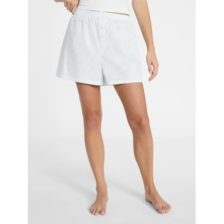 No Boundaries Sleepwear Cotton Boxer Shorts 3 Inseam Women s XS-XXL | Walmart (US)