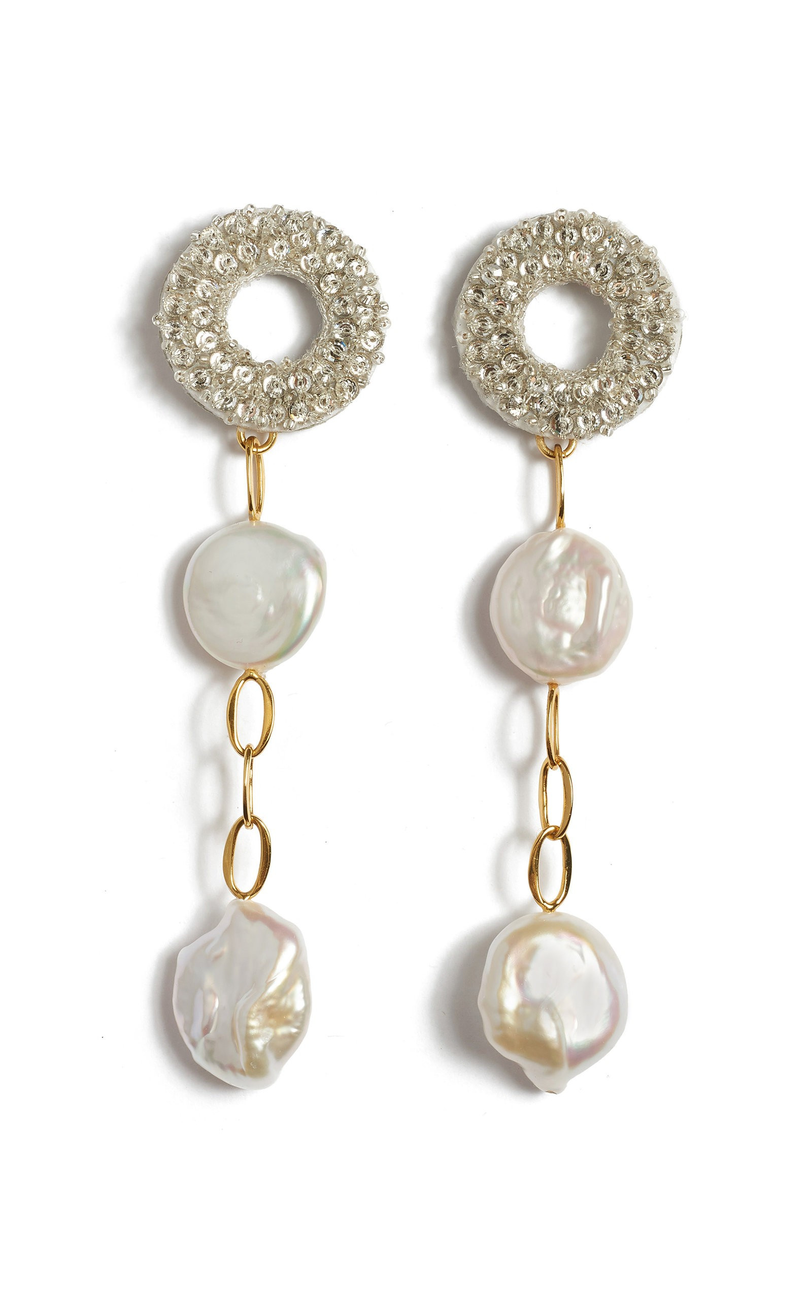 Chateau Pearl Earrings by Lizzie Fortunato | Moda Operandi | Moda Operandi Global