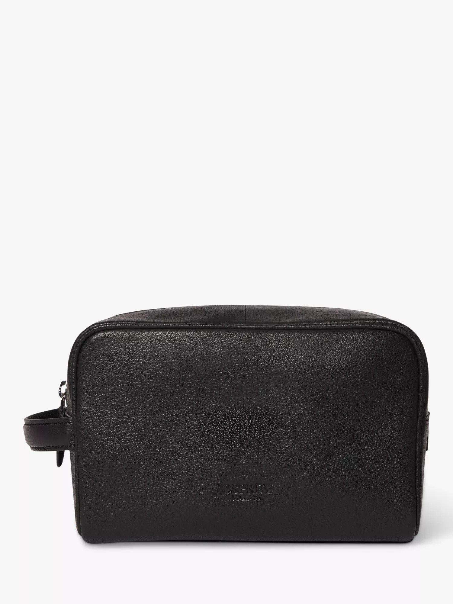 OSPREY LONDON Arlington Leather Wash Bag | John Lewis (UK)